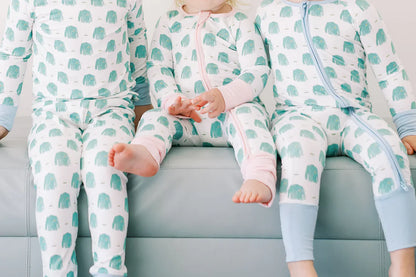 Uptown Baby Blue Golf Jacket Long Sleeve Pajamas