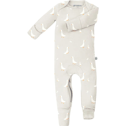 gunamuna Infant Unisex Apparel goose / 0-3m Gunamuna 2-in-1 Romper And Footie Convertible Pajama