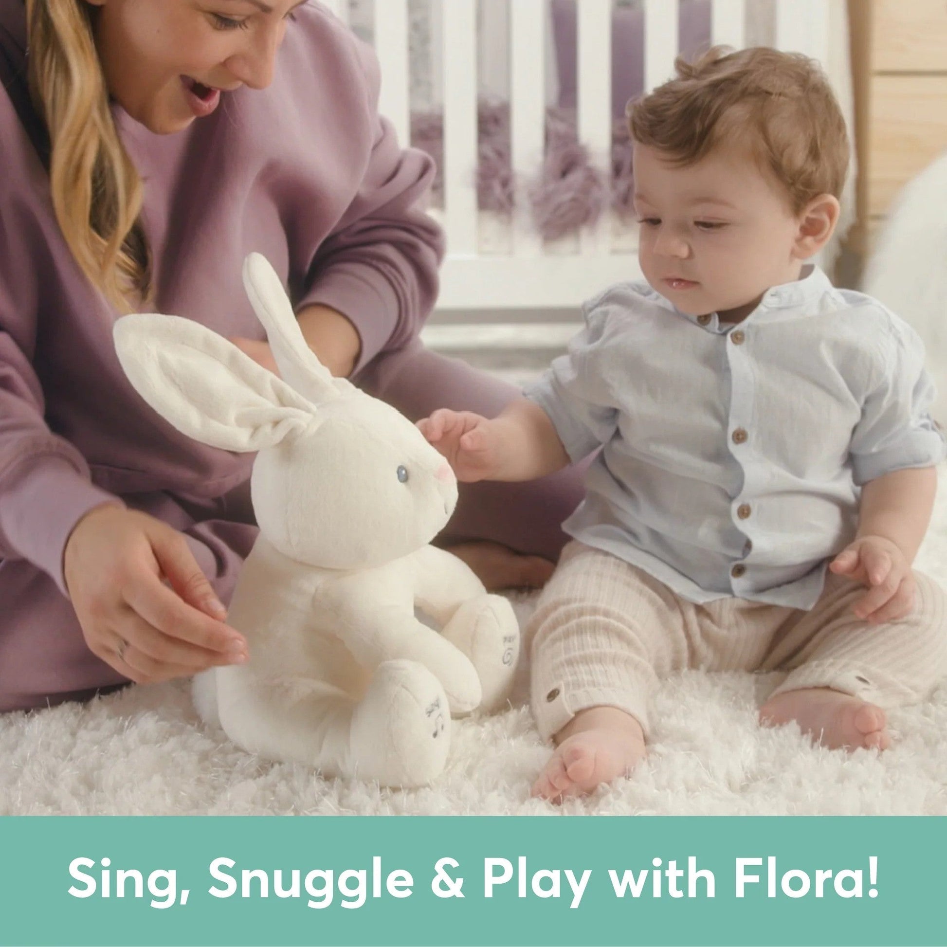 Spin Master Plush Gund Flora the Bunny Animated Plush
