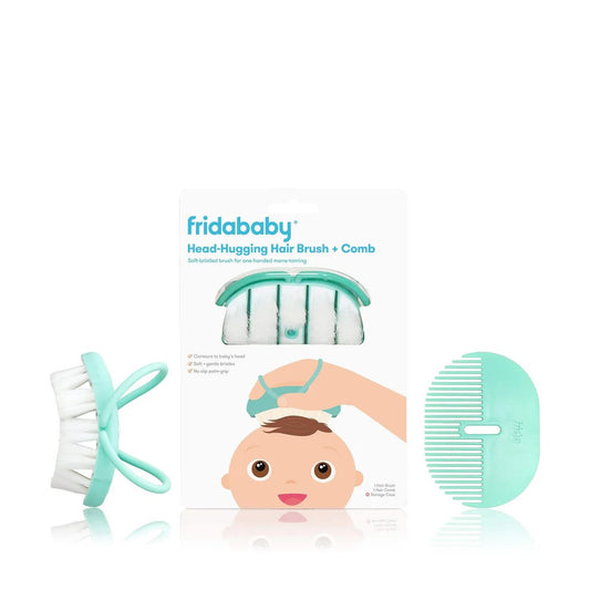 Fridababy Head-Hugging Hair Brush + Comb