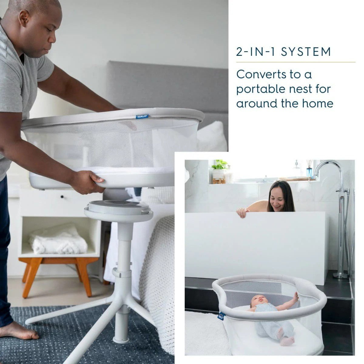 HALOHalo Bassinest Swivel Sleeper 3.0 GreyBabysupermarket