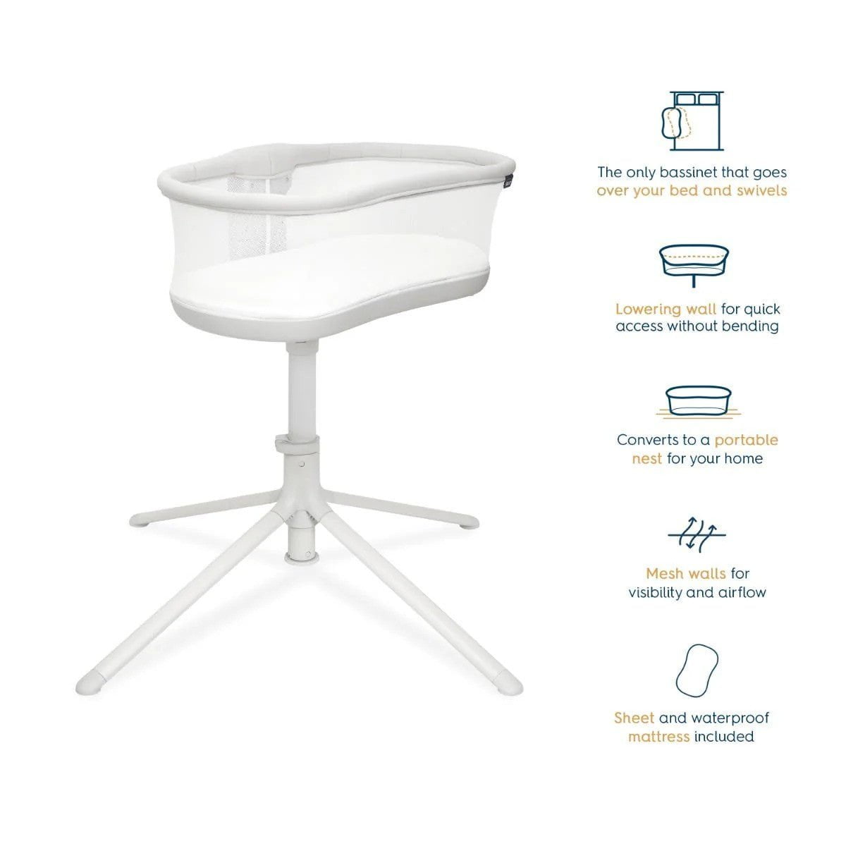 HALOHalo Bassinest Swivel Sleeper 3.0 GreyBabysupermarket