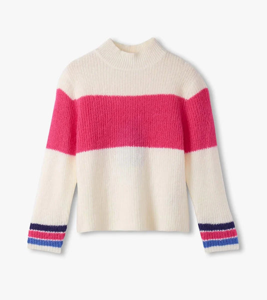 Hatley Colorblock Mock Neck Sweater