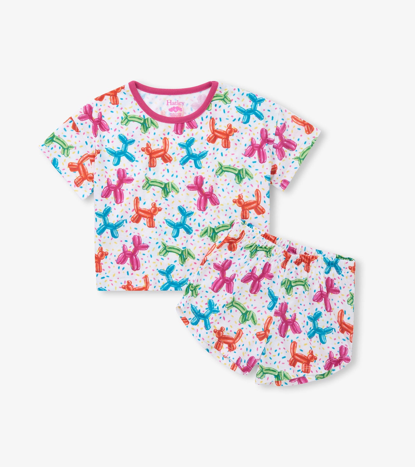 HatleyHatley Girls Balloon Pets Short Sleep SetBabysupermarket