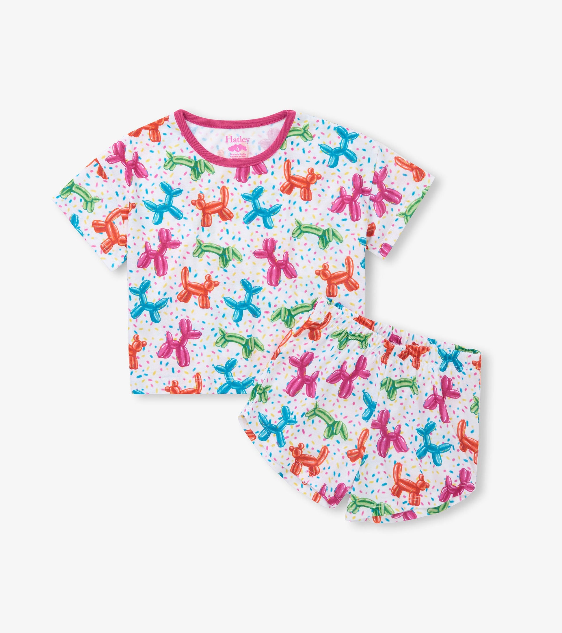 HatleyHatley Girls Balloon Pets Short Sleep SetBabysupermarket