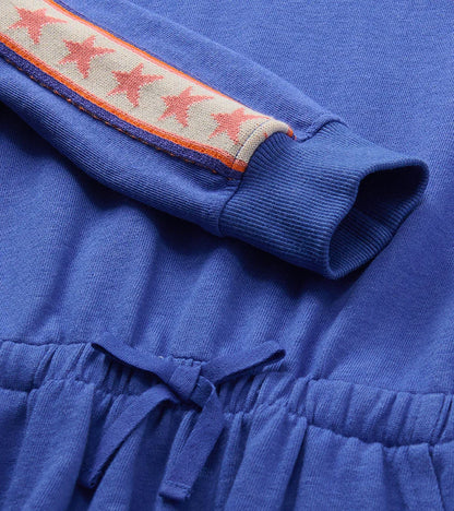 Hatley Girls Dresses Hatley Girls Dazzling Blue Ribbon Sleeve Cozy Dress