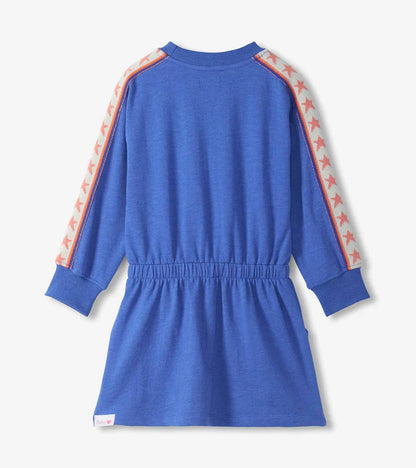Hatley Girls Dresses Hatley Girls Dazzling Blue Ribbon Sleeve Cozy Dress