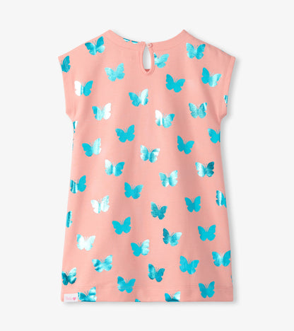 HatleyHatley Girls Glitter Butterfly Slouchy DressBabysupermarket
