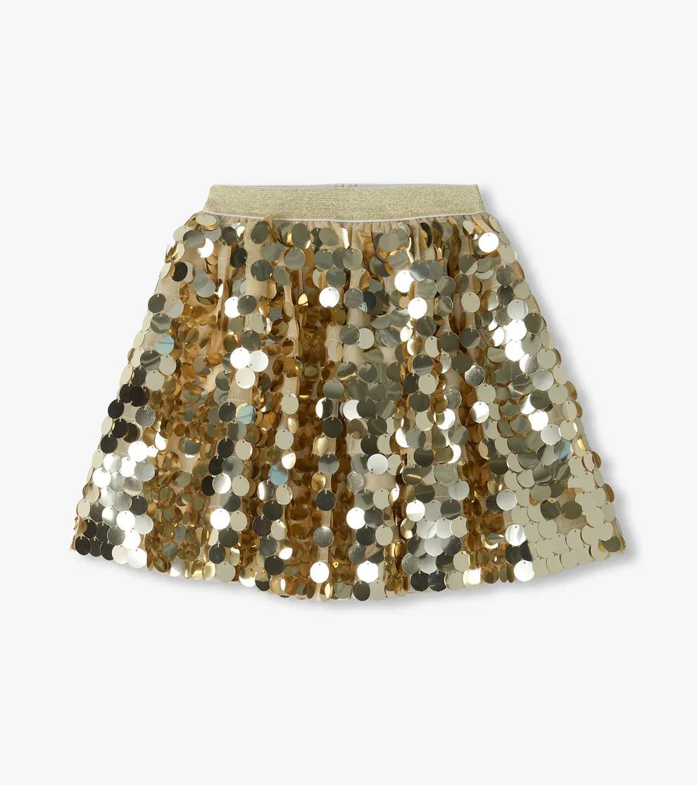 Hatley Girls Skirts Gold / 5 Hatley Girls Gold Sequin Skirt