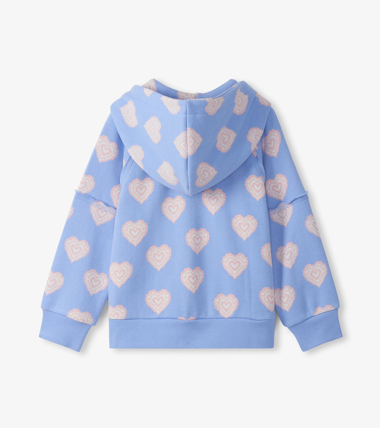 HatleyHatley Girls Heart Burst Raw Edge HoodieBabysupermarket