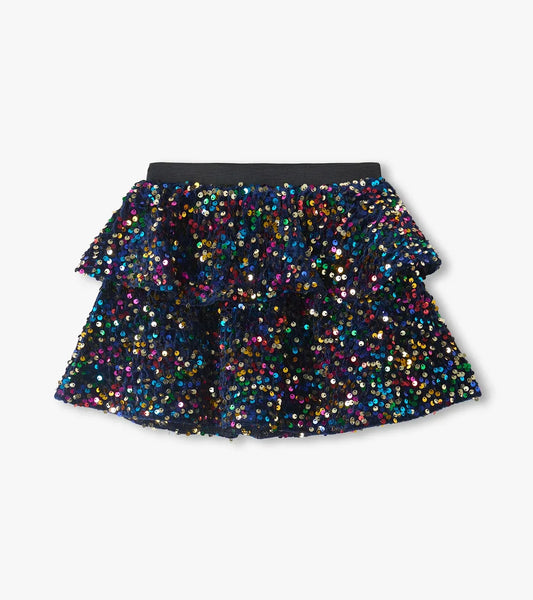 Hatley Girls Shirts Patriot Blue / 5 Hatley Girls Rainbow Coins Sequins Flounce Skirt