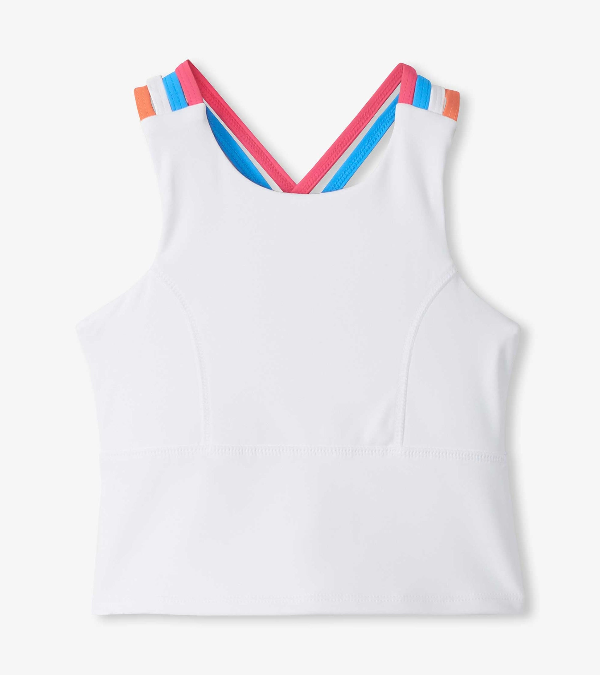 HatleyHatley Girls White Strappy Active TankBabysupermarket