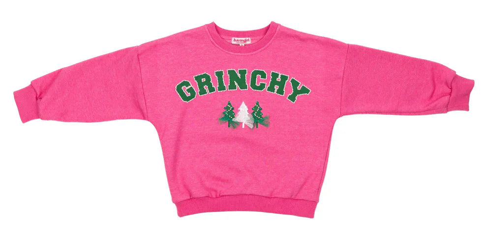 Haven Girl General Barbie Pink / 5 Haven Girl Grinchy Sweatshirt