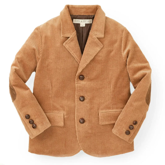 Hope & Henry Boys Outerwear Medium Brown / 5 Hope & Henry Boys Organic Corduroy Blazer