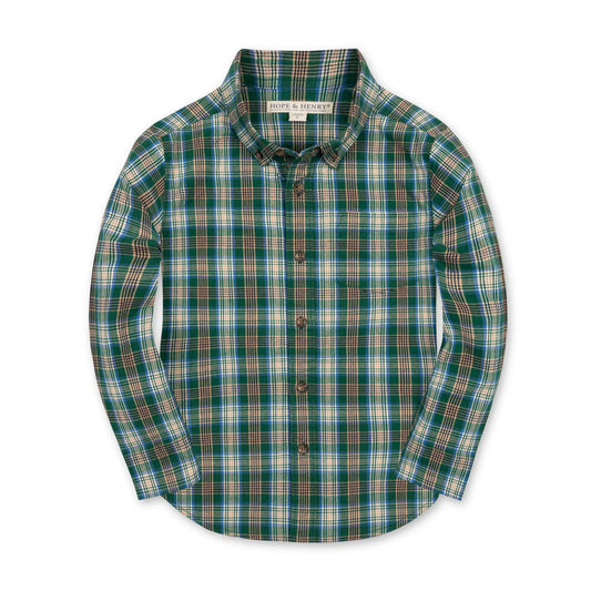 Hope & HenryHope & Henry Boys Organic Stretch Poplin ShirtBabysupermarket