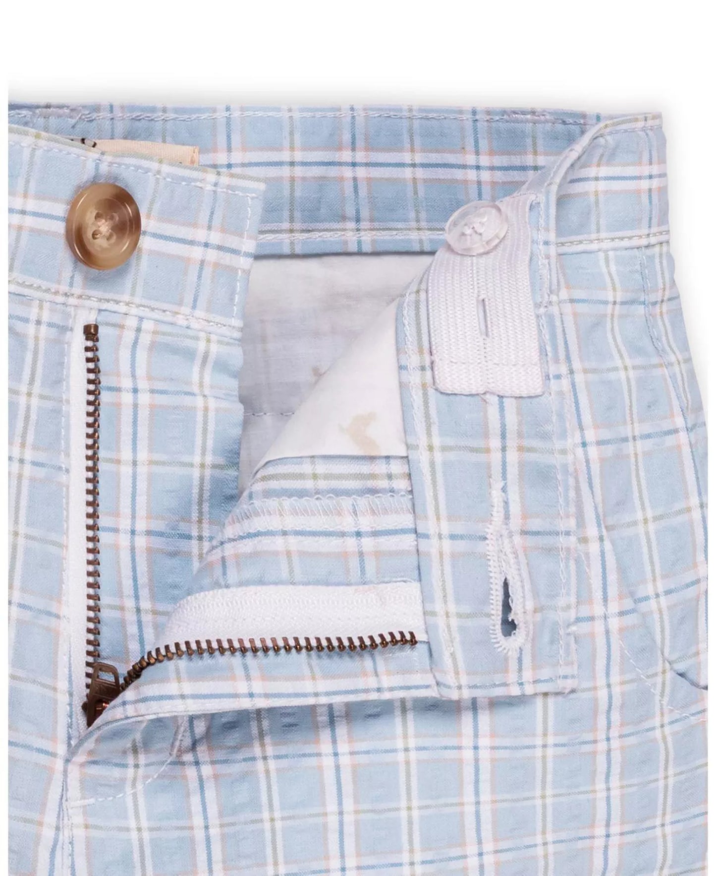 Hope & HenryHope & Henry Boys Seersucker Short - Blue Chateau CheckBabysupermarket