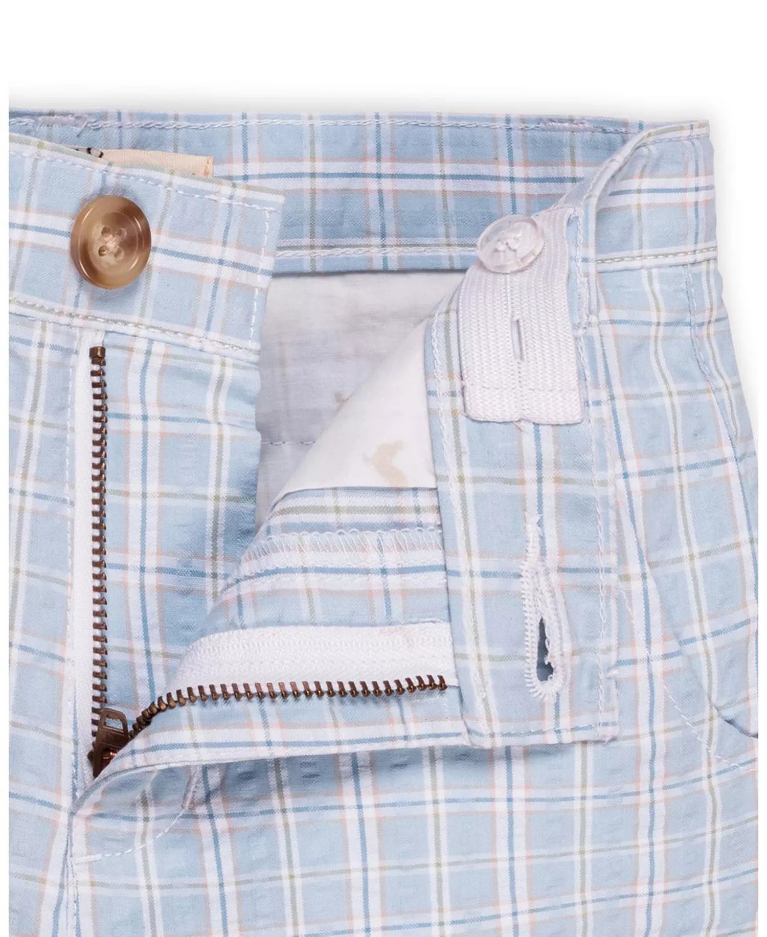 Hope & HenryHope & Henry Boys Seersucker Short - Blue Chateau CheckBabysupermarket