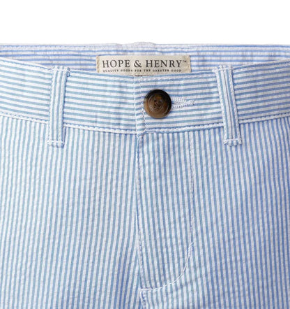 Hope & Henry Hope & Henry Boys Seersucker Suit Pant - Blue Seersucker