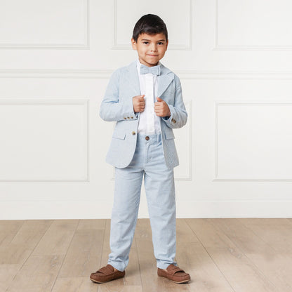 Hope & Henry Hope & Henry Boys Seersucker Suit Pant - Blue Seersucker