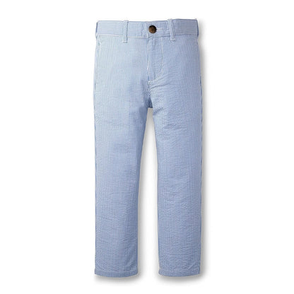 Hope & Henry Blue Seersucker / 4 Hope & Henry Boys Seersucker Suit Pant - Blue Seersucker