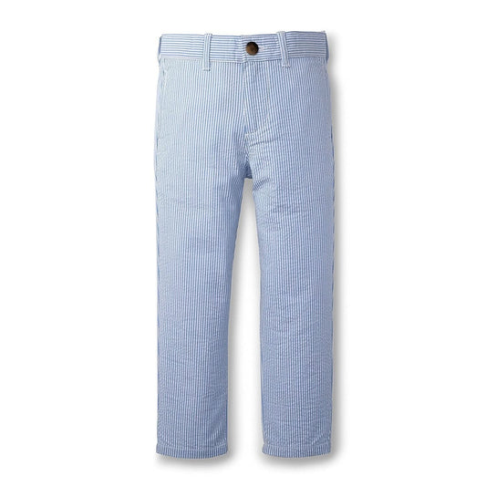 Hope & Henry Blue Seersucker / 4 Hope & Henry Boys Seersucker Suit Pant - Blue Seersucker