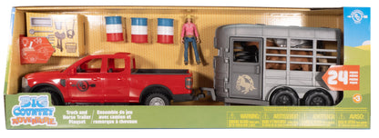 Big Country Toys Horse Pick Up Truck & Trailer Playset