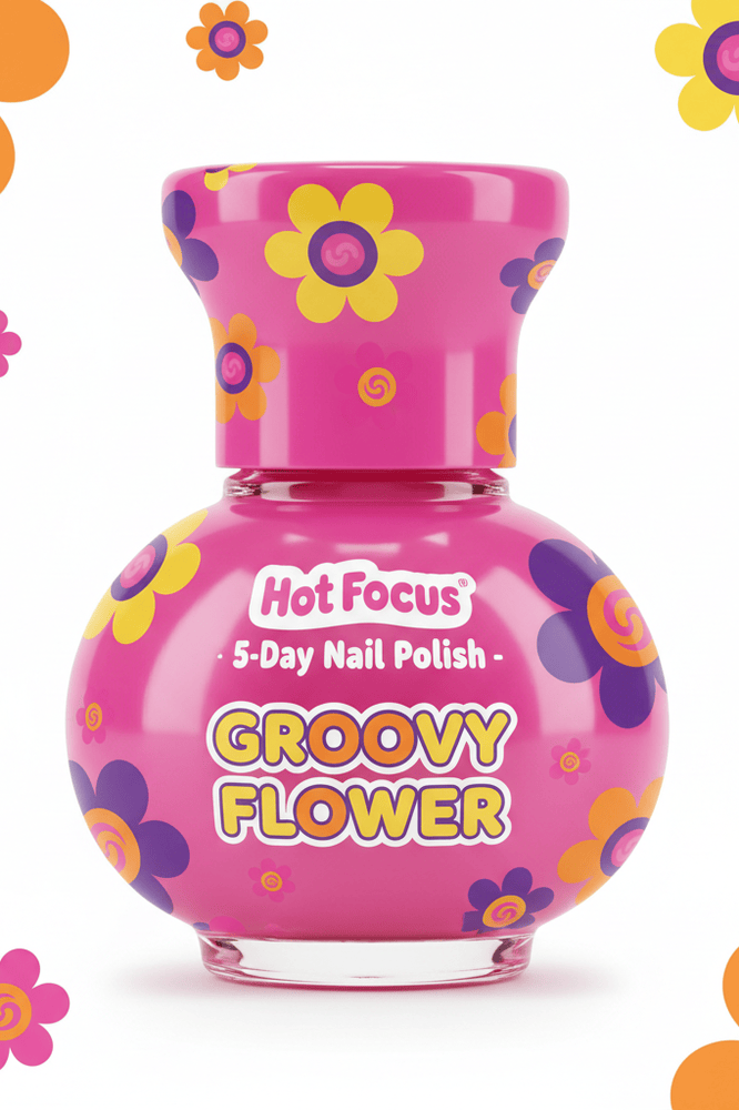 Hot Focus Tween / Makeup / Self Care Hot Focus 5-Day Nail Polish - Groovy Flower