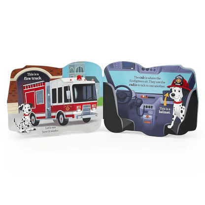 House Of MarblesHow Fire Trucks Work Shaped Board BookBabysupermarket