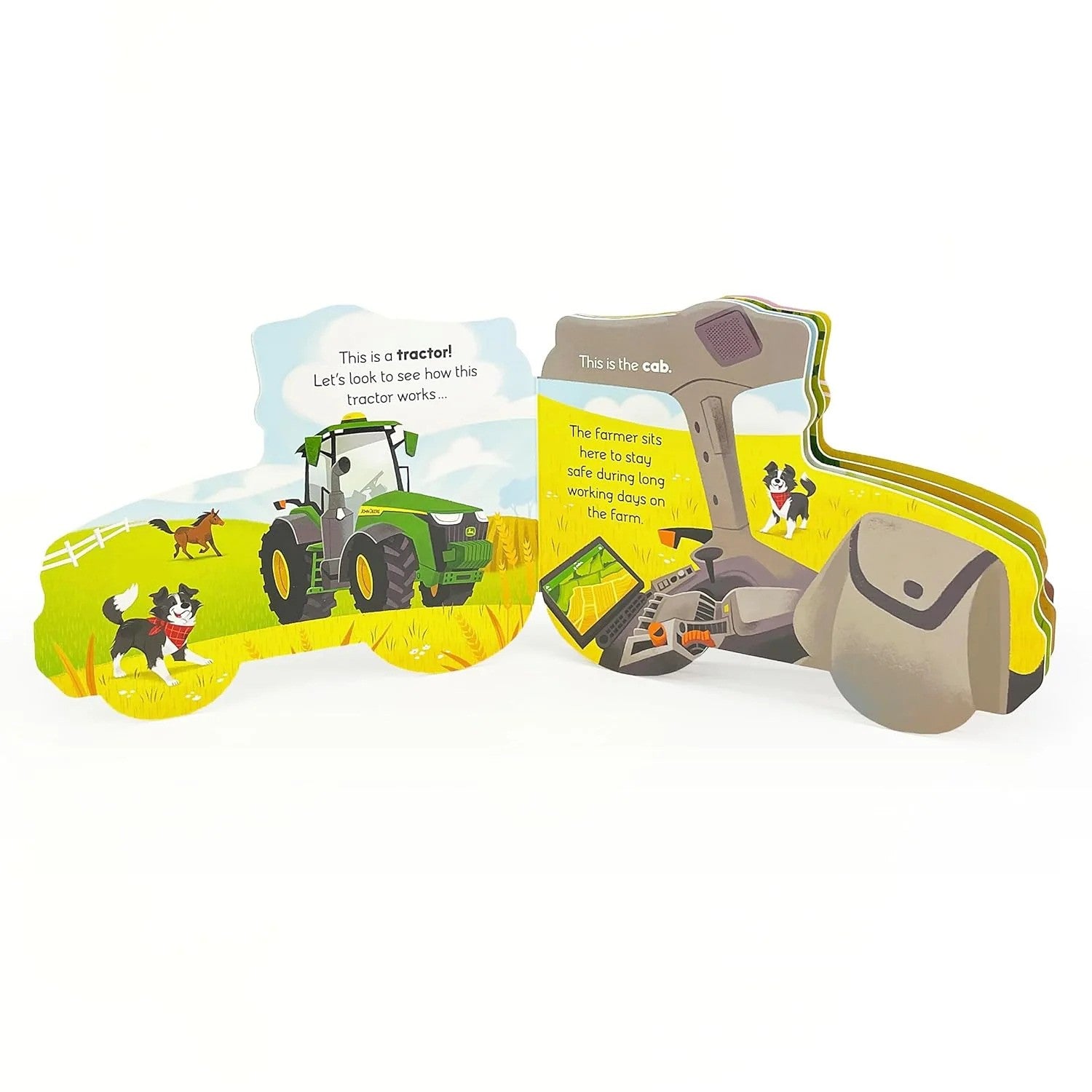 House Of MarblesHow Tractors Work Shaped Board BookBabysupermarket