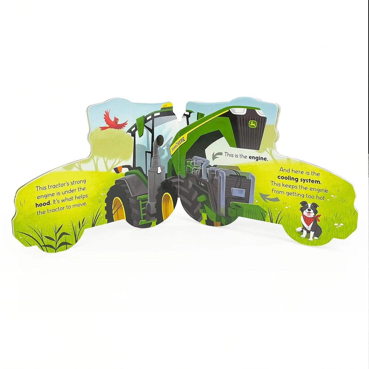 House Of MarblesHow Tractors Work Shaped Board BookBabysupermarket