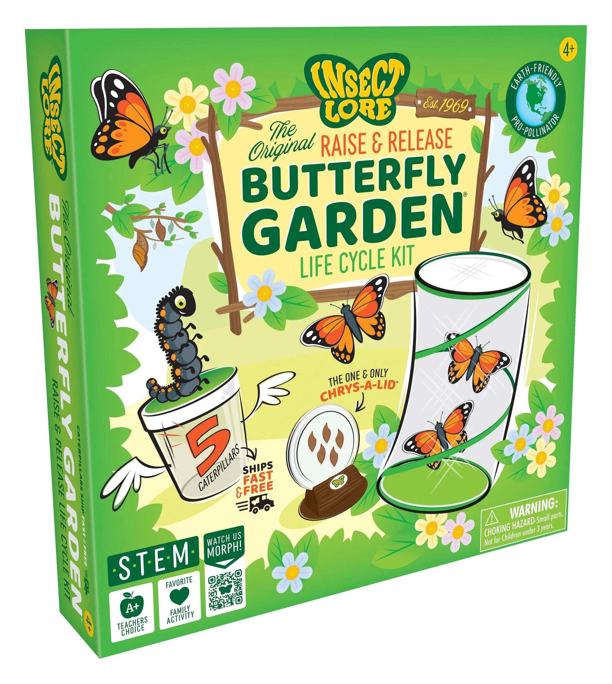 Insect Lore Butterfly Garden - Raise & Release Life Cycle Kit