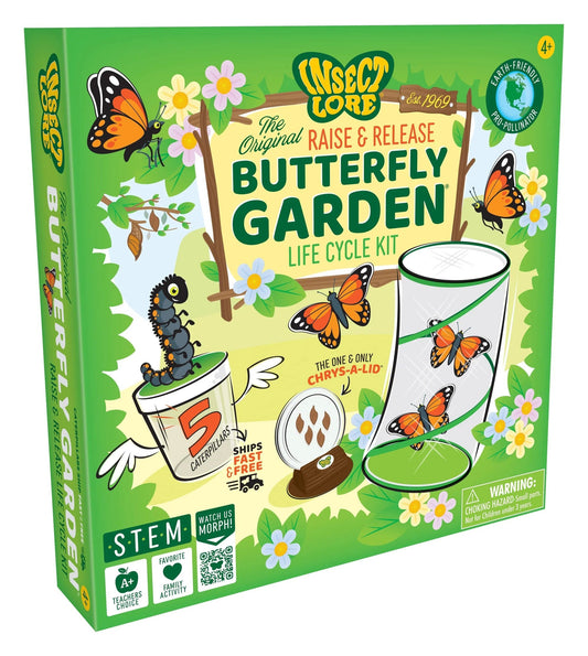 Insect Lore Butterfly Garden - Raise & Release Life Cycle Kit