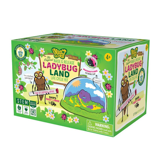 Insect Lore Ladybug Land - Raise & Release Life Cycle Kit