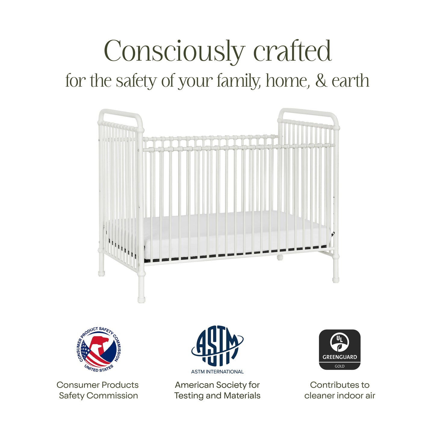 Namesake Abigail 3-in-1 Convertible Crib