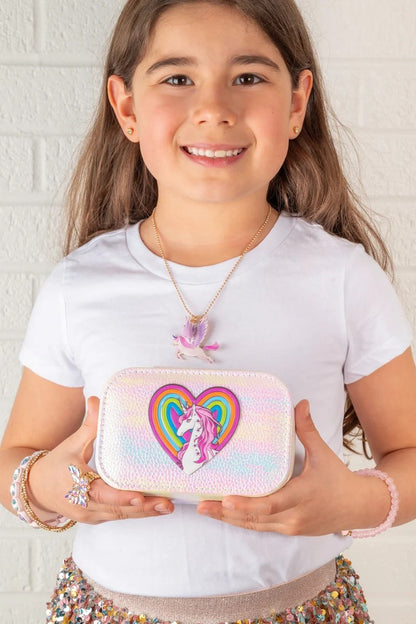 Great Pretenders Pretty Precious Unicorn Jewelry Box in Iridescent