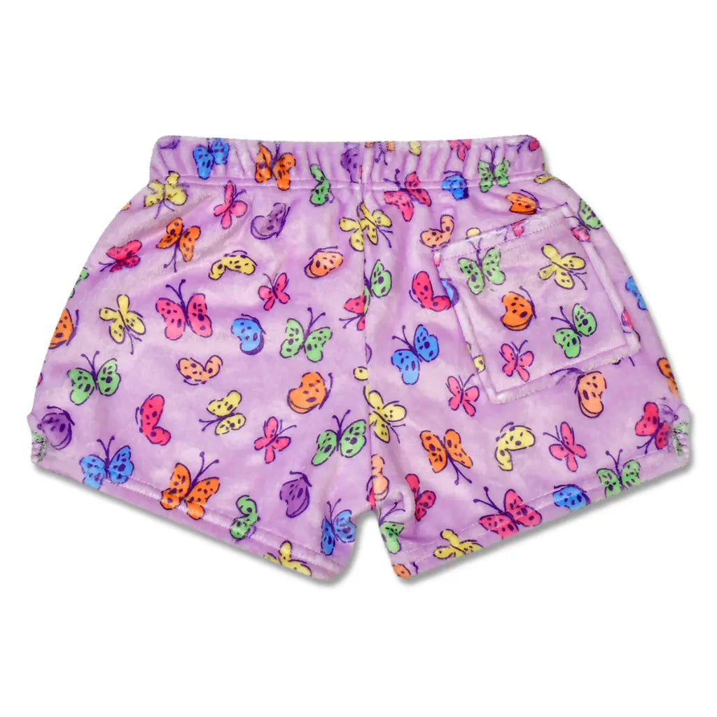 IscreamIscream Girls Bright Butterflies Plush ShortsBabysupermarket