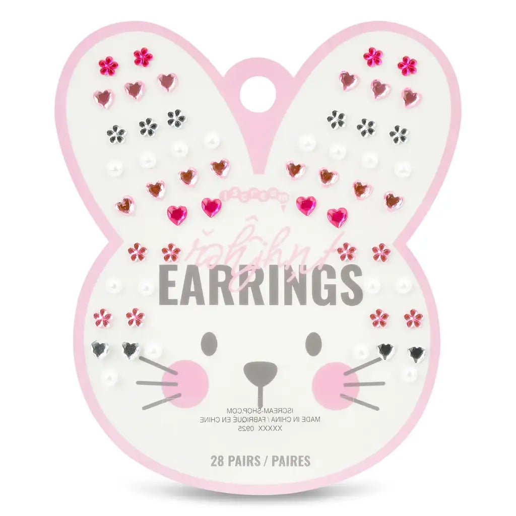 Iscream Iscream Girls Bunny Stick On Earrings