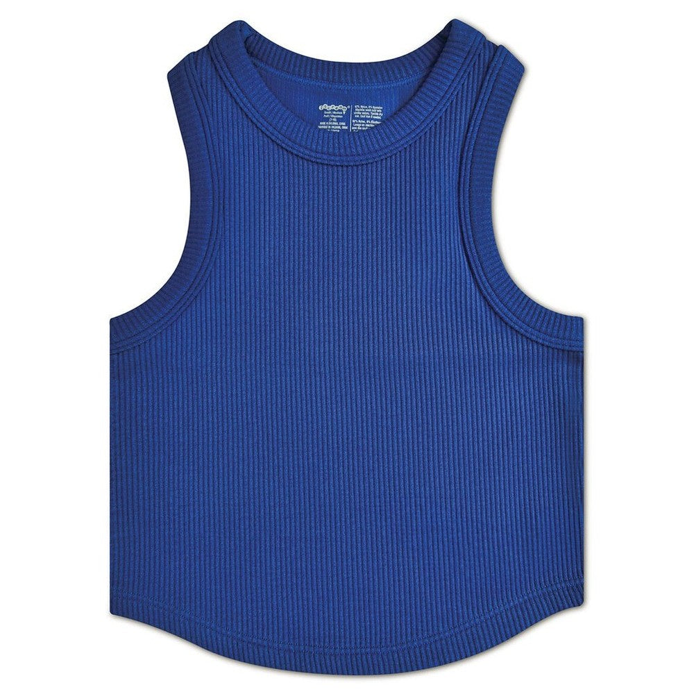 Iscream Girls Cropped Ribbed Racerback Tank Top babysupermarket