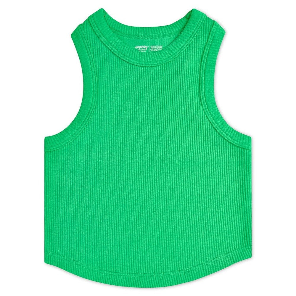 Iscream Girls Cropped Ribbed Racerback Tank Top babysupermarket