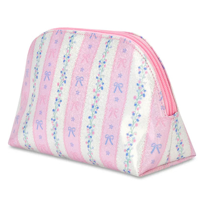 Iscream Iscream Girls Floral Stripes Oval Cosmetic Bag