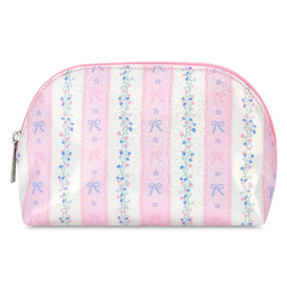 Iscream Iscream Girls Floral Stripes Oval Cosmetic Bag