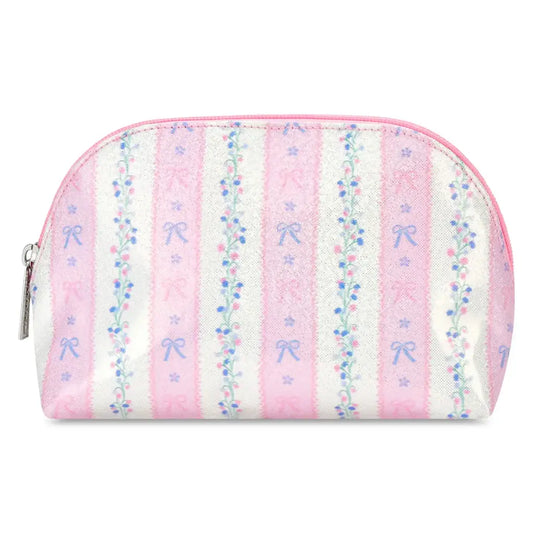 Iscream Iscream Girls Floral Stripes Oval Cosmetic Bag