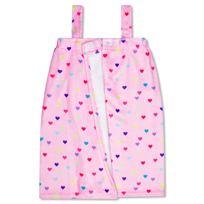 Iscream Iscream Girls Heart Confetti Plush Spa Wrap