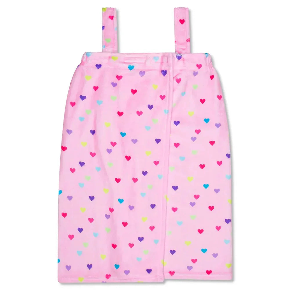 Iscream Heart Confetti / XS-S Iscream Girls Heart Confetti Plush Spa Wrap