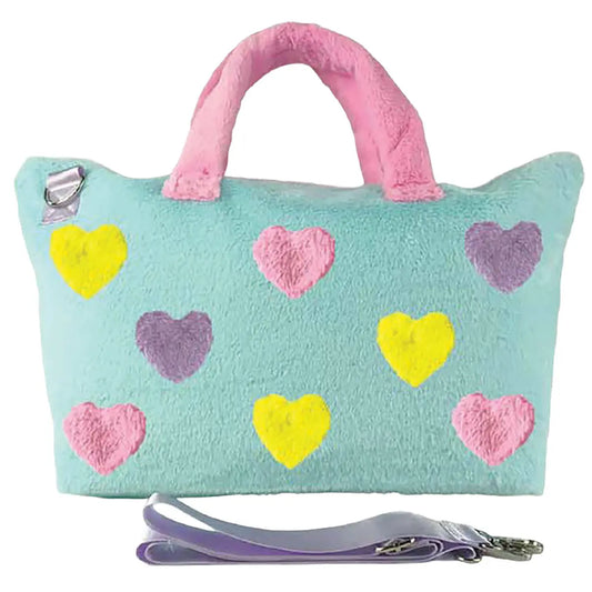Iscream Apparel & Gifts Iscream Girls Hearts Color Block Overnight Bag