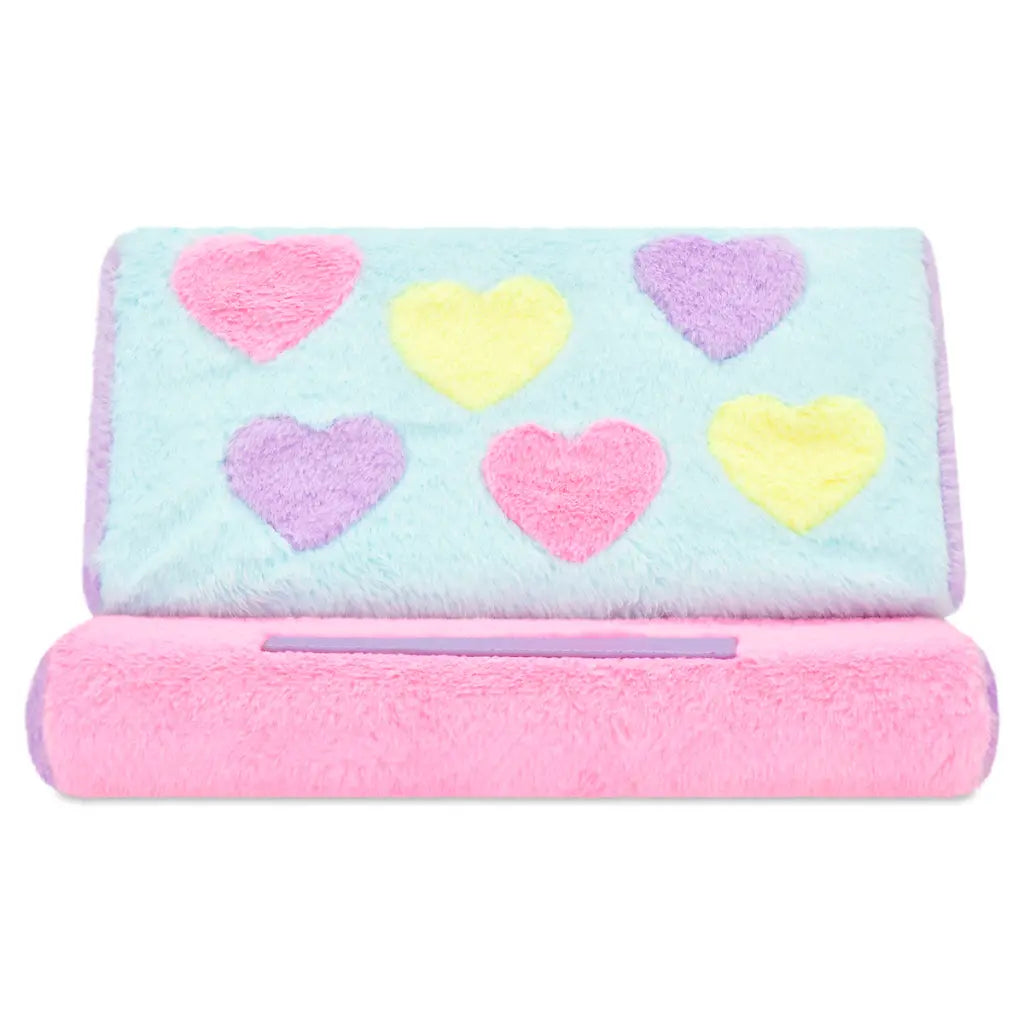 Iscream Apparel & Gifts Iscream Girls Hearts Color Block Tablet Pillow