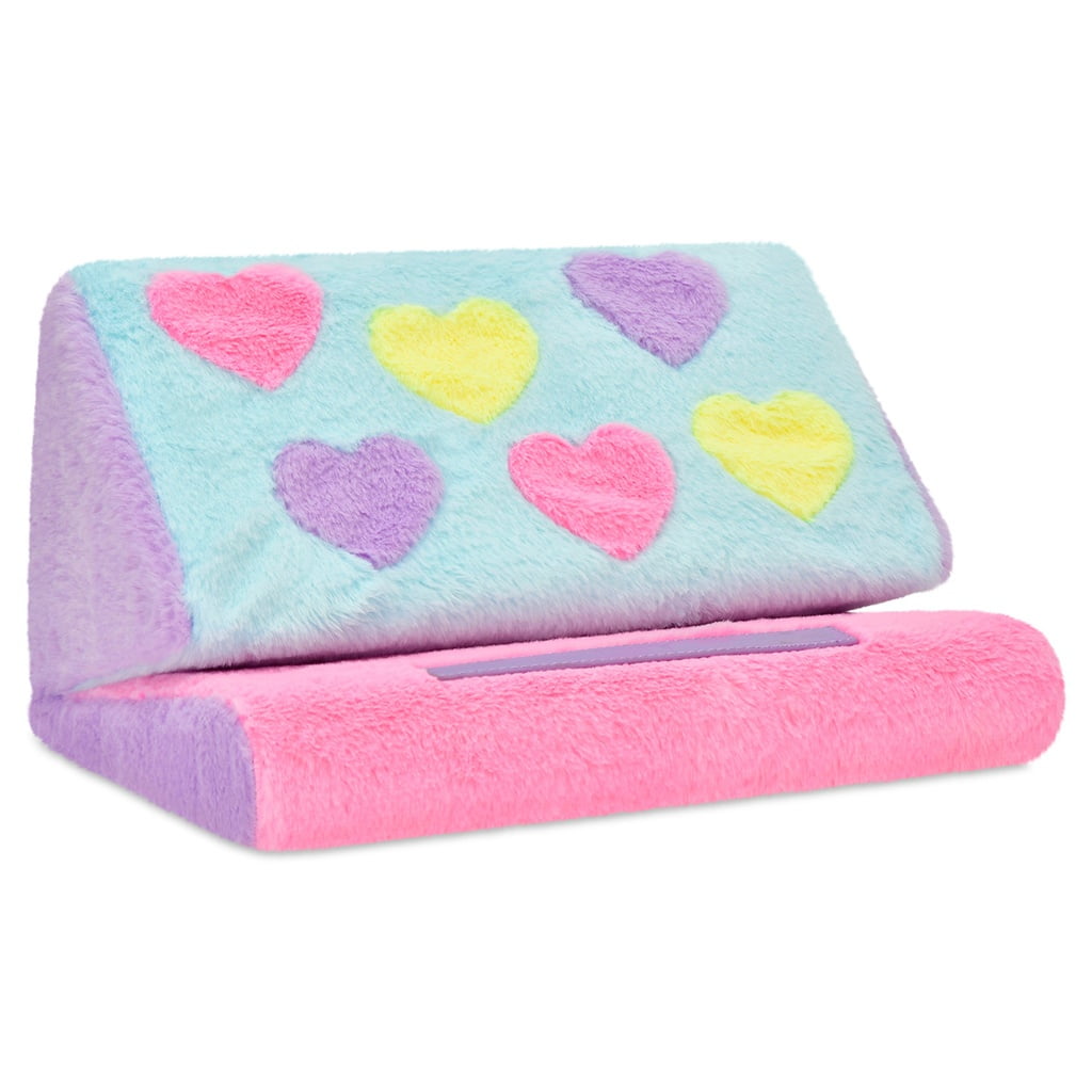 Iscream Apparel & Gifts Iscream Girls Hearts Color Block Tablet Pillow