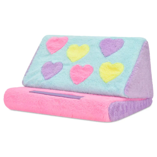 Iscream Apparel & Gifts Iscream Girls Hearts Color Block Tablet Pillow