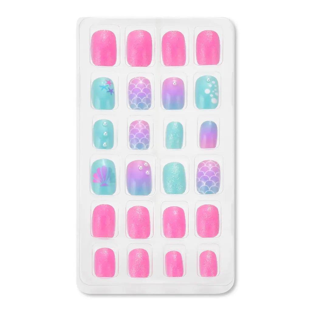Iscream Apparel & Gifts Iscream Girls Mermaid Vibes Press On Nail Set