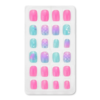 Iscream Apparel & Gifts Iscream Girls Mermaid Vibes Press On Nail Set